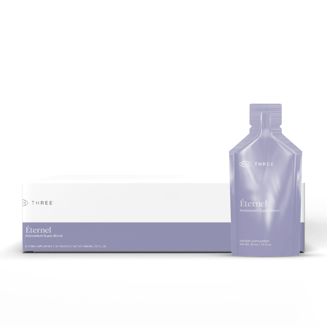 Éternel, an innovative blend of liposomal antioxidants and polyphenols, operates by shielding your body's cells and systems from the harmful effects of free radicals, providing complete protection.